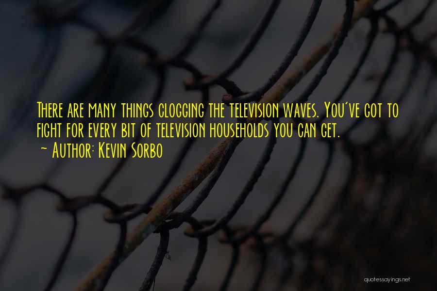Kevin Sorbo Quotes: There Are Many Things Clogging The Television Waves. You've Got To Fight For Every Bit Of Television Households You Can