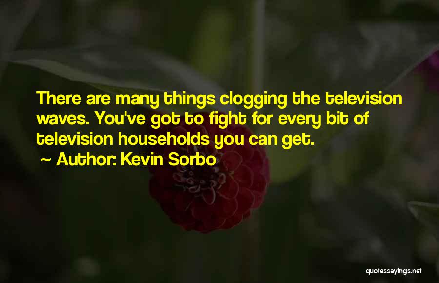 Kevin Sorbo Quotes: There Are Many Things Clogging The Television Waves. You've Got To Fight For Every Bit Of Television Households You Can