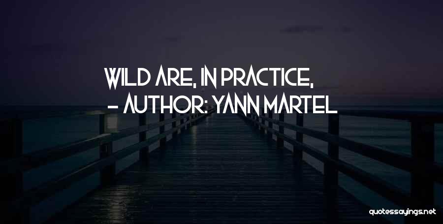 Yann Martel Quotes: Wild Are, In Practice,