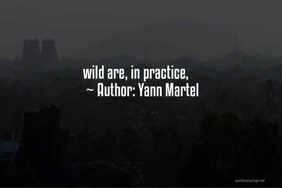 Yann Martel Quotes: Wild Are, In Practice,