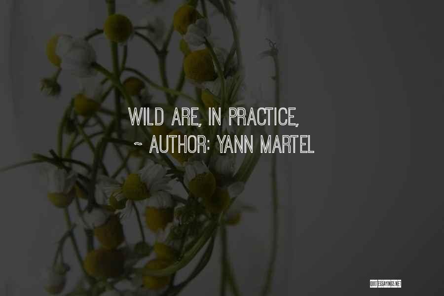 Yann Martel Quotes: Wild Are, In Practice,
