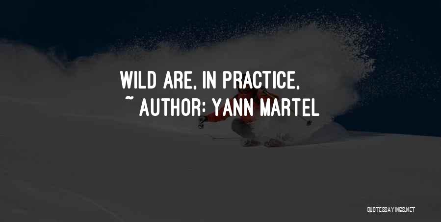 Yann Martel Quotes: Wild Are, In Practice,