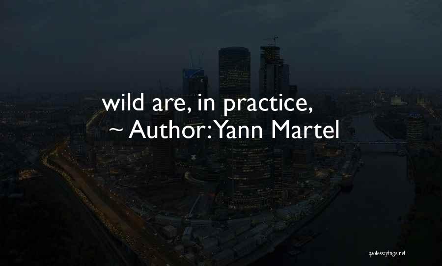 Yann Martel Quotes: Wild Are, In Practice,
