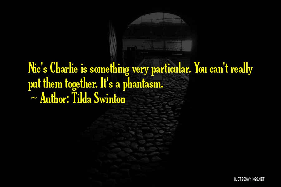 Tilda Swinton Quotes: Nic's Charlie Is Something Very Particular. You Can't Really Put Them Together. It's A Phantasm.