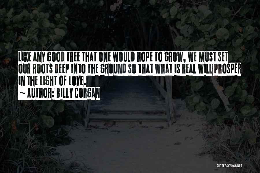 Billy Corgan Quotes: Like Any Good Tree That One Would Hope To Grow, We Must Set Our Roots Deep Into The Ground So