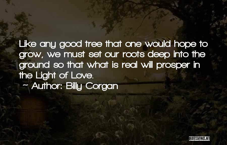 Billy Corgan Quotes: Like Any Good Tree That One Would Hope To Grow, We Must Set Our Roots Deep Into The Ground So