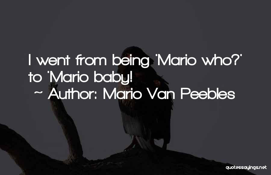 Mario Van Peebles Quotes: I Went From Being 'mario Who?' To 'mario Baby!