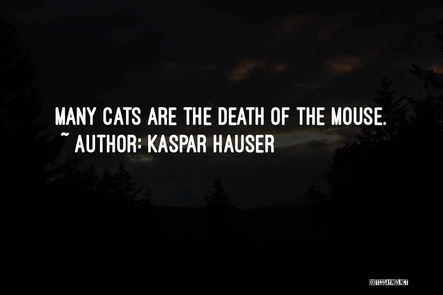 Kaspar Hauser Quotes: Many Cats Are The Death Of The Mouse.