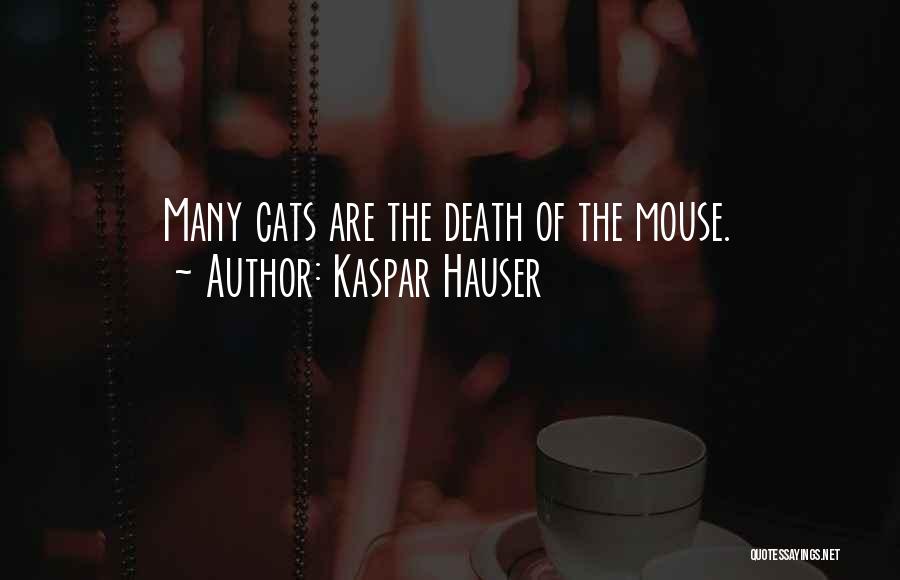 Kaspar Hauser Quotes: Many Cats Are The Death Of The Mouse.