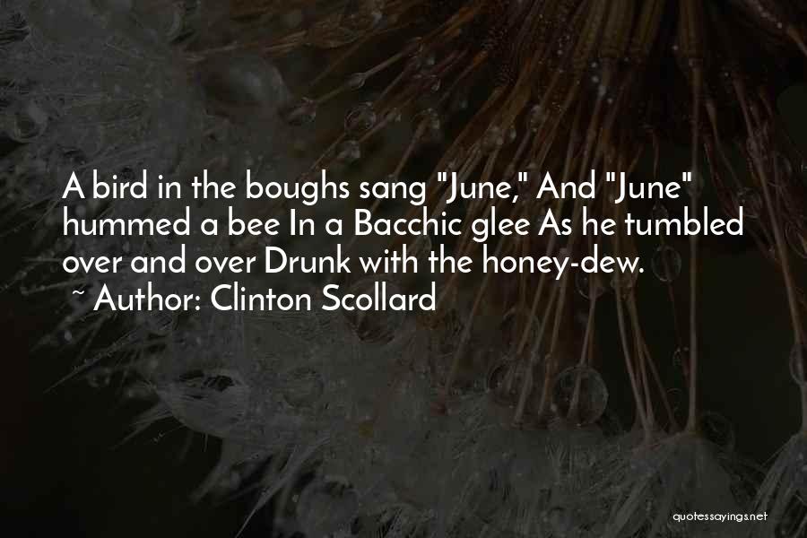 Clinton Scollard Quotes: A Bird In The Boughs Sang June, And June Hummed A Bee In A Bacchic Glee As He Tumbled Over
