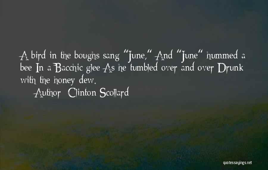 Clinton Scollard Quotes: A Bird In The Boughs Sang June, And June Hummed A Bee In A Bacchic Glee As He Tumbled Over