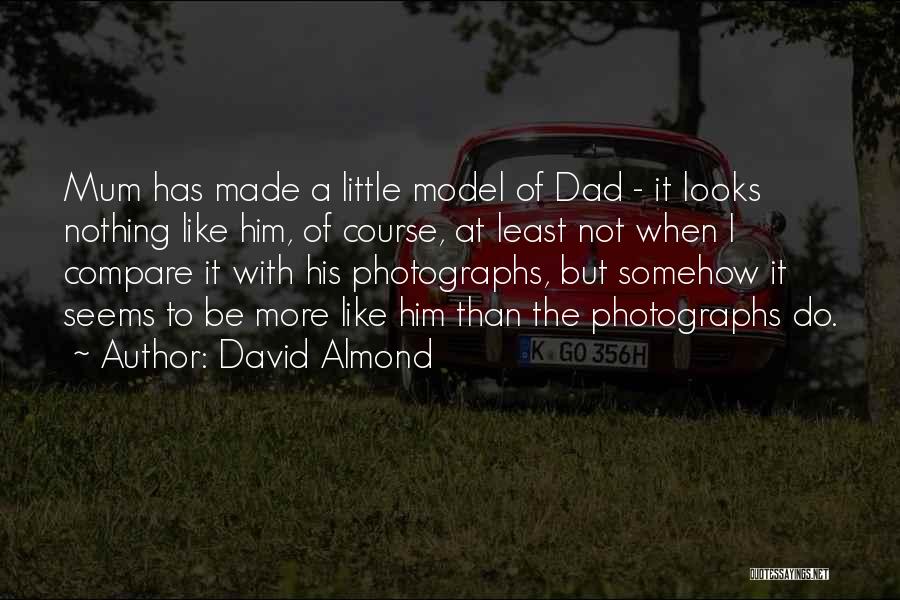 David Almond Quotes: Mum Has Made A Little Model Of Dad - It Looks Nothing Like Him, Of Course, At Least Not When