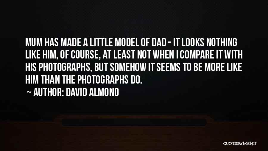 David Almond Quotes: Mum Has Made A Little Model Of Dad - It Looks Nothing Like Him, Of Course, At Least Not When