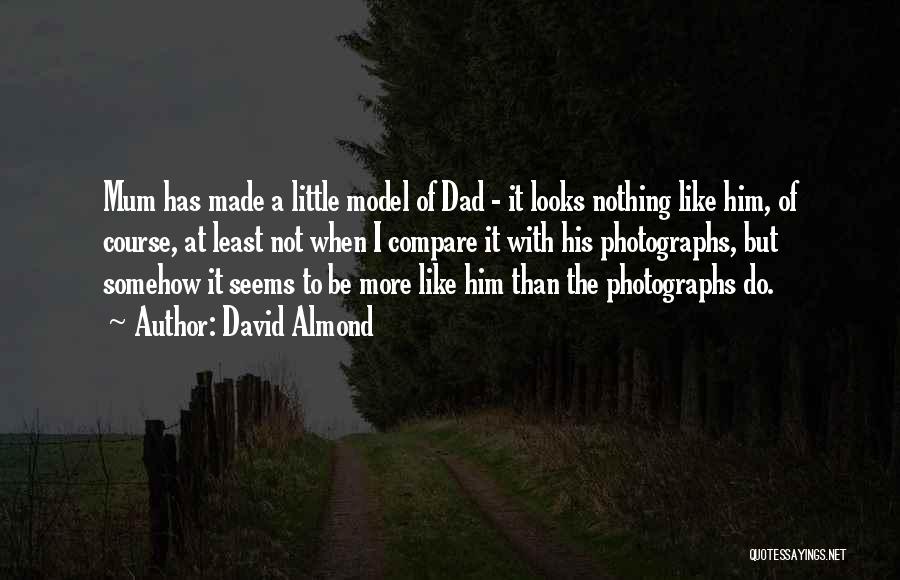 David Almond Quotes: Mum Has Made A Little Model Of Dad - It Looks Nothing Like Him, Of Course, At Least Not When