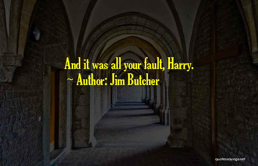 Jim Butcher Quotes: And It Was All Your Fault, Harry.