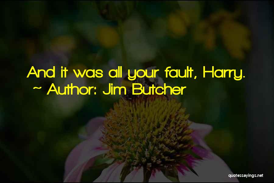 Jim Butcher Quotes: And It Was All Your Fault, Harry.