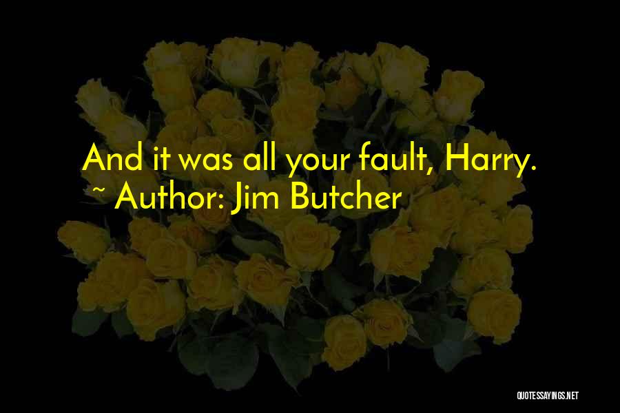 Jim Butcher Quotes: And It Was All Your Fault, Harry.