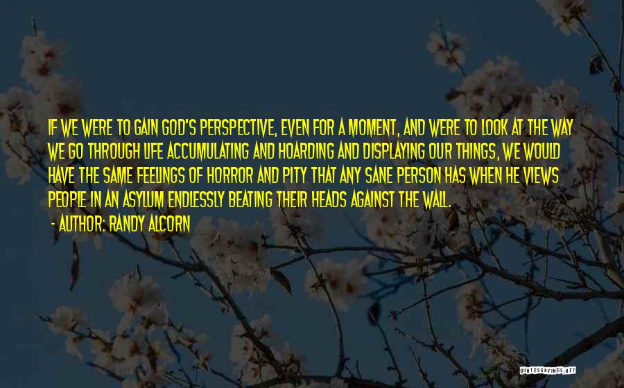 Randy Alcorn Quotes: If We Were To Gain God's Perspective, Even For A Moment, And Were To Look At The Way We Go