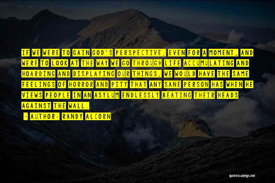 Randy Alcorn Quotes: If We Were To Gain God's Perspective, Even For A Moment, And Were To Look At The Way We Go