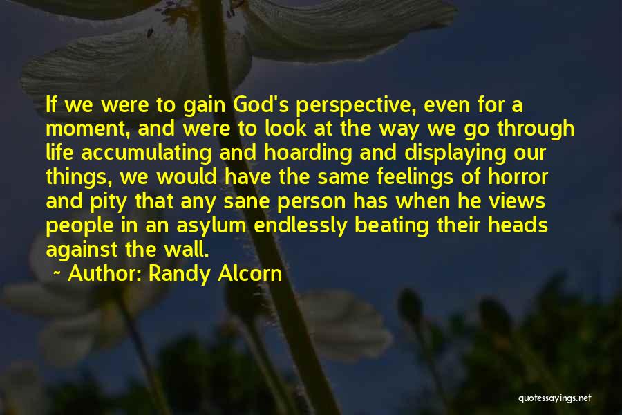 Randy Alcorn Quotes: If We Were To Gain God's Perspective, Even For A Moment, And Were To Look At The Way We Go