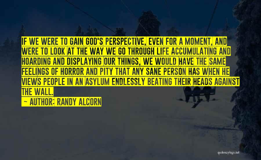 Randy Alcorn Quotes: If We Were To Gain God's Perspective, Even For A Moment, And Were To Look At The Way We Go