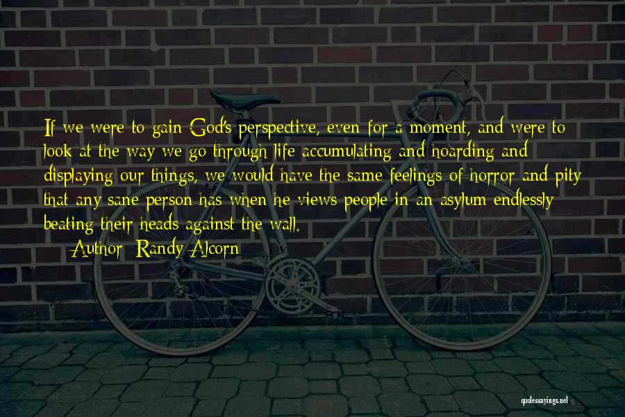 Randy Alcorn Quotes: If We Were To Gain God's Perspective, Even For A Moment, And Were To Look At The Way We Go