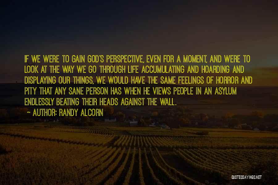 Randy Alcorn Quotes: If We Were To Gain God's Perspective, Even For A Moment, And Were To Look At The Way We Go