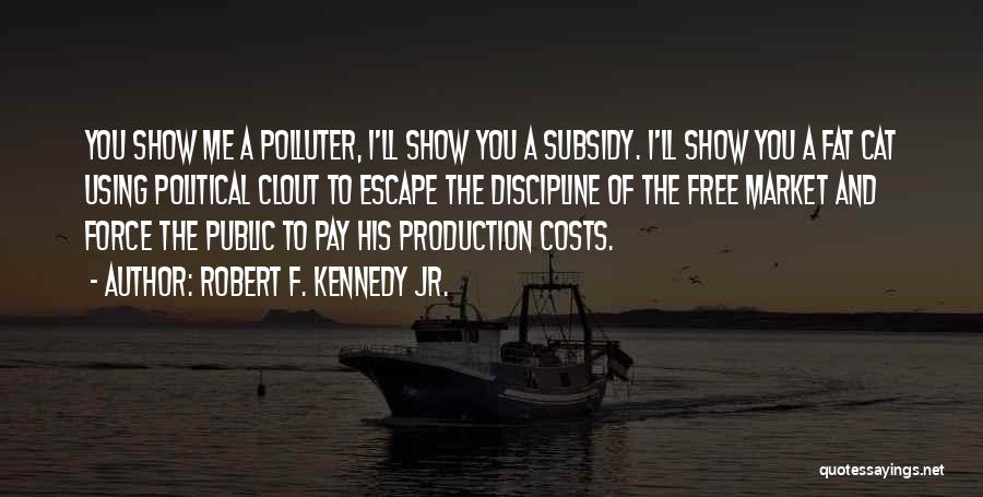 Robert F. Kennedy Jr. Quotes: You Show Me A Polluter, I'll Show You A Subsidy. I'll Show You A Fat Cat Using Political Clout To