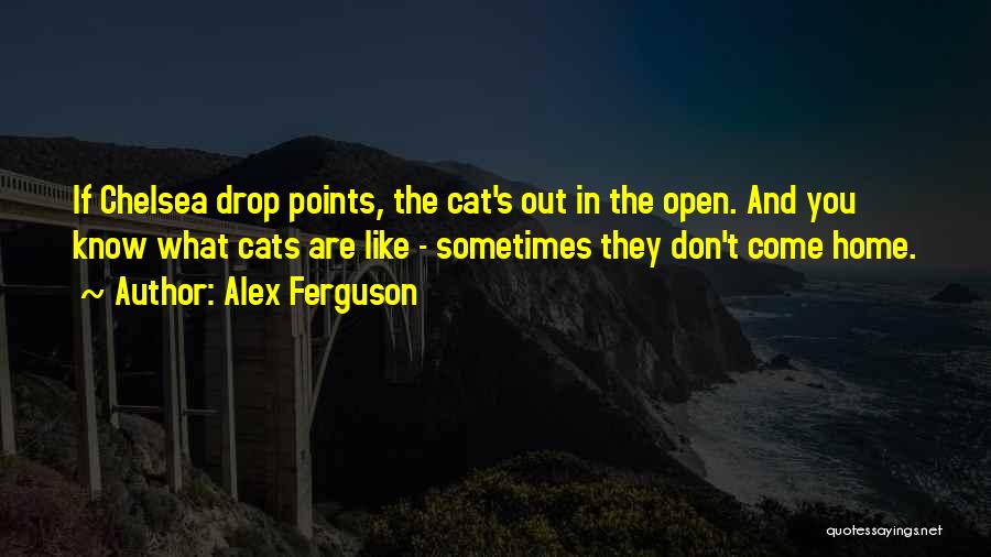 Alex Ferguson Quotes: If Chelsea Drop Points, The Cat's Out In The Open. And You Know What Cats Are Like - Sometimes They