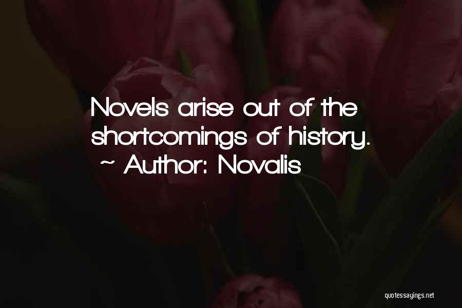 Novalis Quotes: Novels Arise Out Of The Shortcomings Of History.