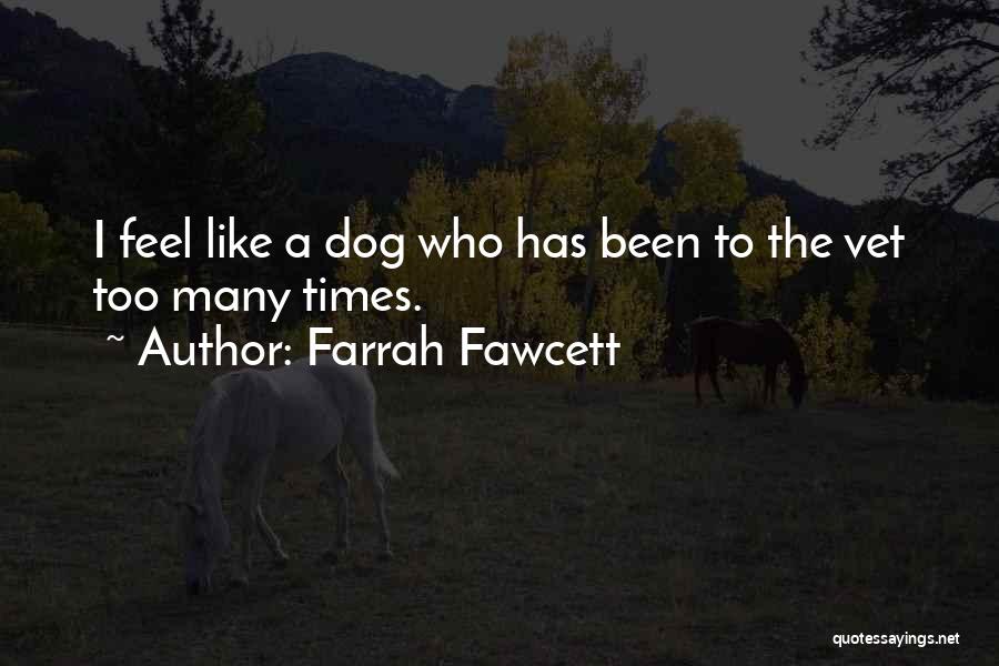 Farrah Fawcett Quotes: I Feel Like A Dog Who Has Been To The Vet Too Many Times.