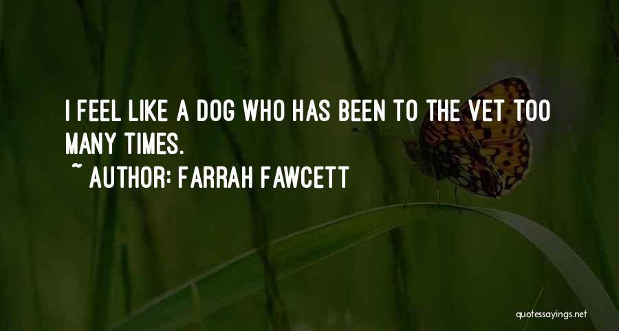 Farrah Fawcett Quotes: I Feel Like A Dog Who Has Been To The Vet Too Many Times.
