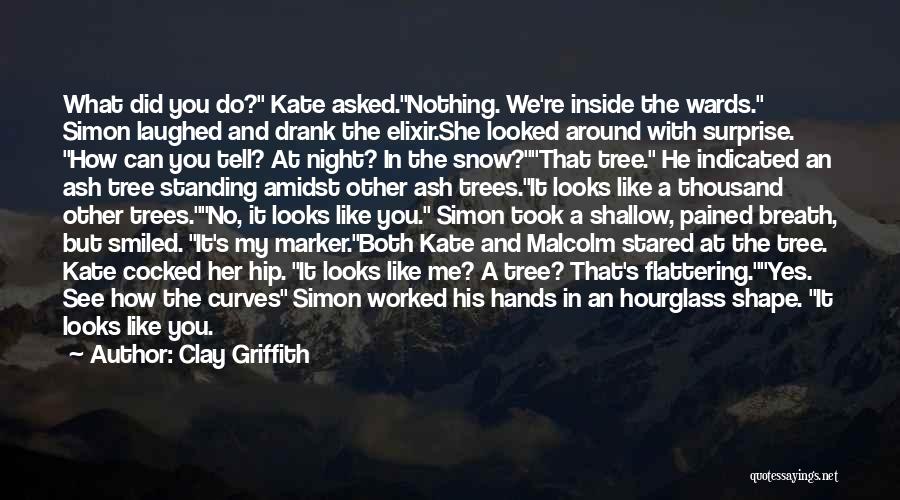 Clay Griffith Quotes: What Did You Do? Kate Asked.nothing. We're Inside The Wards. Simon Laughed And Drank The Elixir.she Looked Around With Surprise.