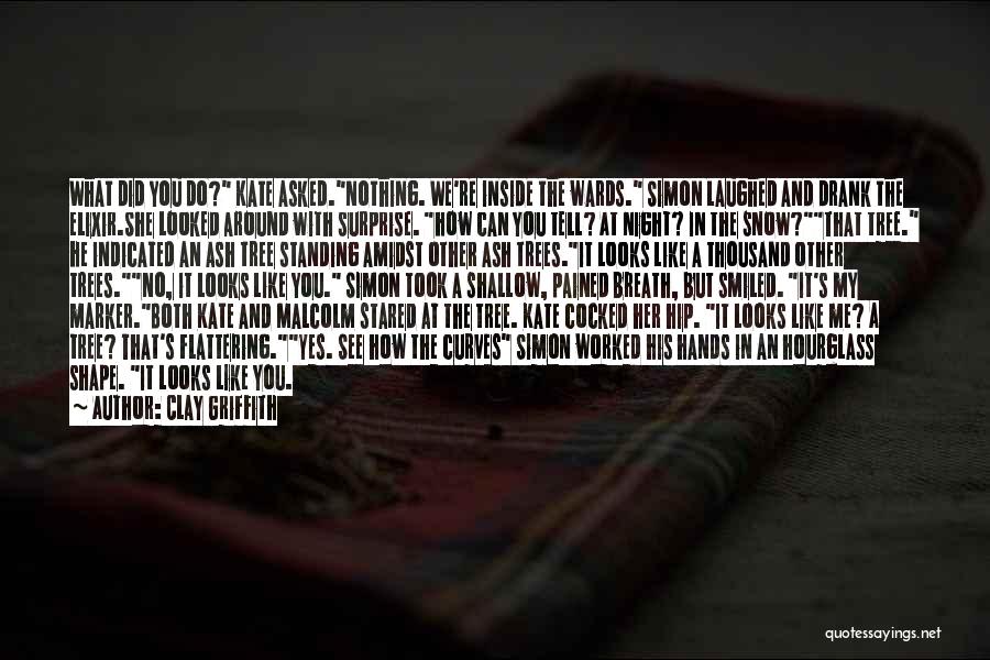 Clay Griffith Quotes: What Did You Do? Kate Asked.nothing. We're Inside The Wards. Simon Laughed And Drank The Elixir.she Looked Around With Surprise.