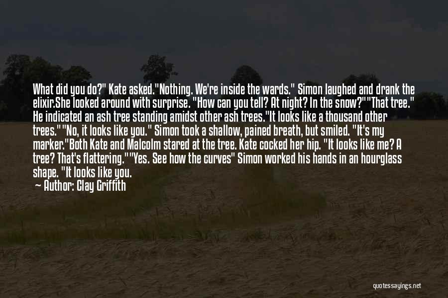 Clay Griffith Quotes: What Did You Do? Kate Asked.nothing. We're Inside The Wards. Simon Laughed And Drank The Elixir.she Looked Around With Surprise.