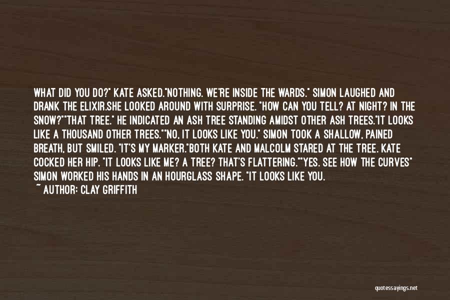 Clay Griffith Quotes: What Did You Do? Kate Asked.nothing. We're Inside The Wards. Simon Laughed And Drank The Elixir.she Looked Around With Surprise.