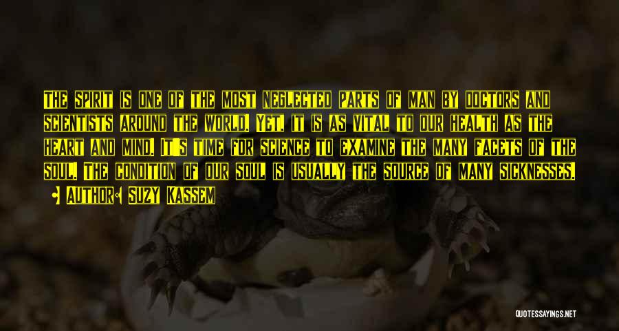 Suzy Kassem Quotes: The Spirit Is One Of The Most Neglected Parts Of Man By Doctors And Scientists Around The World. Yet, It