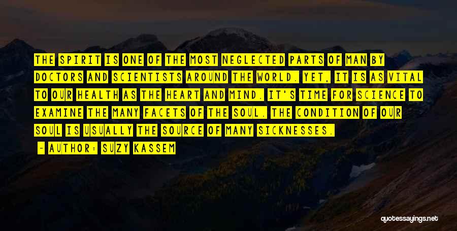 Suzy Kassem Quotes: The Spirit Is One Of The Most Neglected Parts Of Man By Doctors And Scientists Around The World. Yet, It