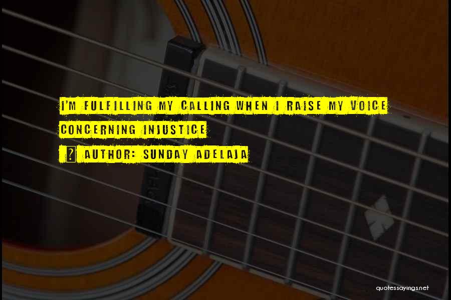 Sunday Adelaja Quotes: I'm Fulfilling My Calling When I Raise My Voice Concerning Injustice