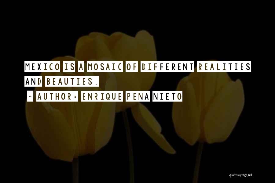 Enrique Pena Nieto Quotes: Mexico Is A Mosaic Of Different Realities And Beauties.