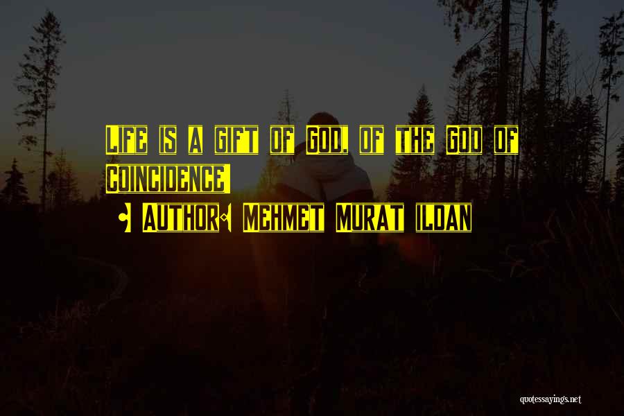 Mehmet Murat Ildan Quotes: Life Is A Gift Of God, Of The God Of Coincidence!