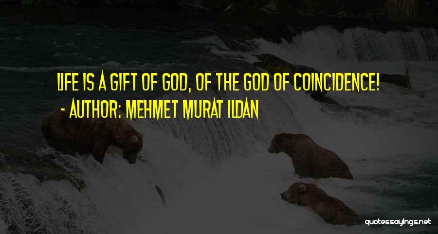 Mehmet Murat Ildan Quotes: Life Is A Gift Of God, Of The God Of Coincidence!