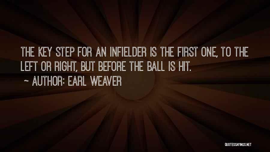 Earl Weaver Quotes: The Key Step For An Infielder Is The First One, To The Left Or Right, But Before The Ball Is