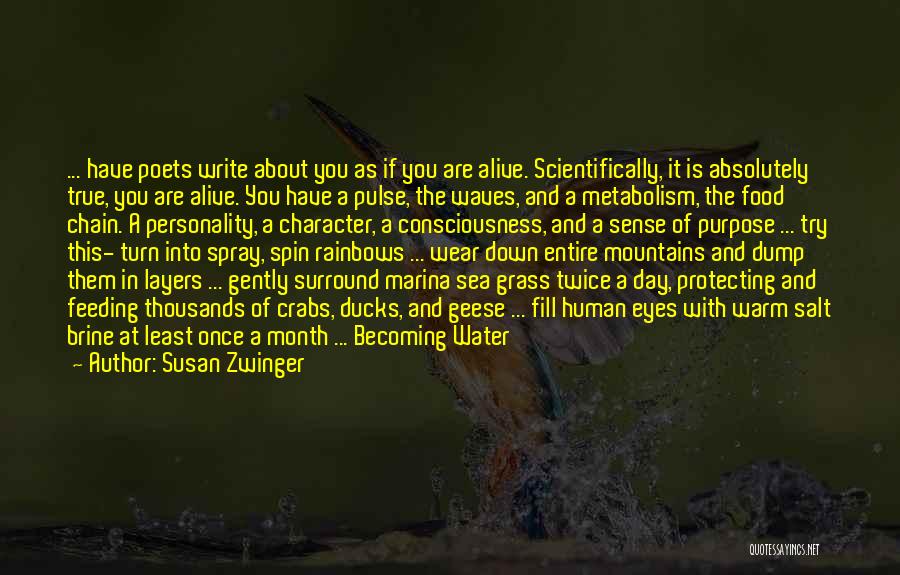 Susan Zwinger Quotes: ... Have Poets Write About You As If You Are Alive. Scientifically, It Is Absolutely True, You Are Alive. You