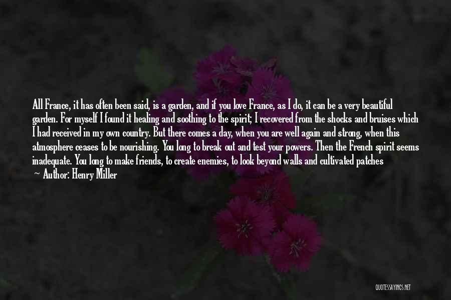 Henry Miller Quotes: All France, It Has Often Been Said, Is A Garden, And If You Love France, As I Do, It Can