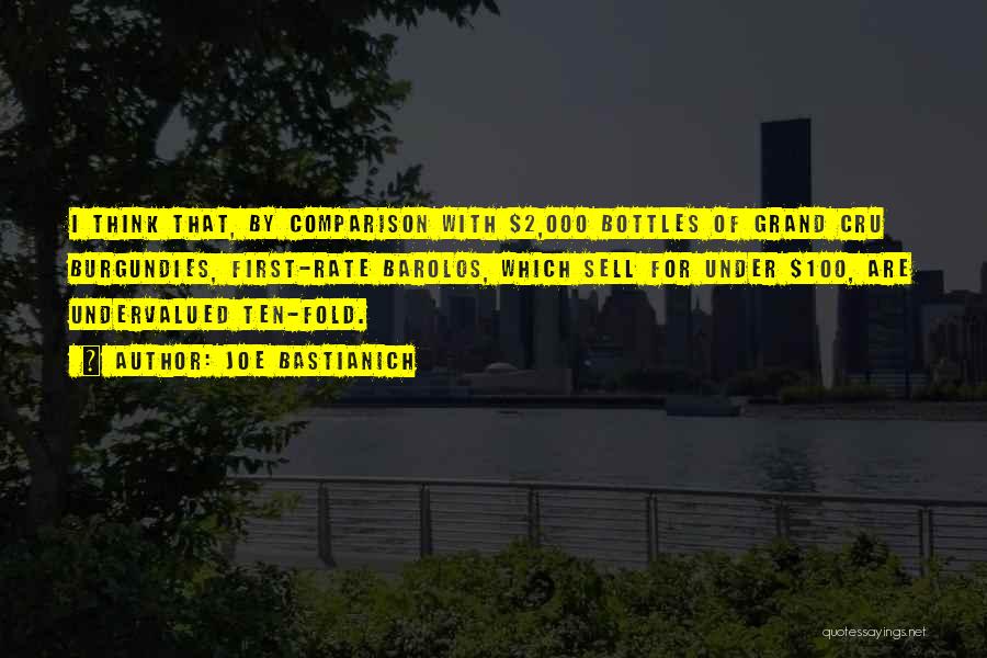 Joe Bastianich Quotes: I Think That, By Comparison With $2,000 Bottles Of Grand Cru Burgundies, First-rate Barolos, Which Sell For Under $100, Are