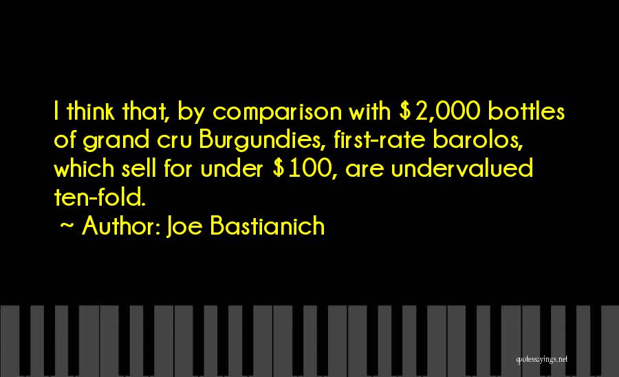 Joe Bastianich Quotes: I Think That, By Comparison With $2,000 Bottles Of Grand Cru Burgundies, First-rate Barolos, Which Sell For Under $100, Are