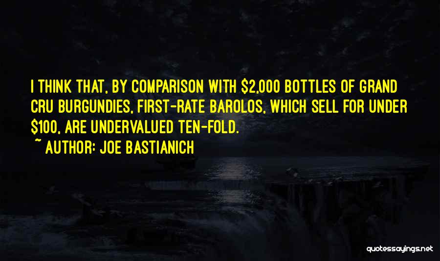 Joe Bastianich Quotes: I Think That, By Comparison With $2,000 Bottles Of Grand Cru Burgundies, First-rate Barolos, Which Sell For Under $100, Are