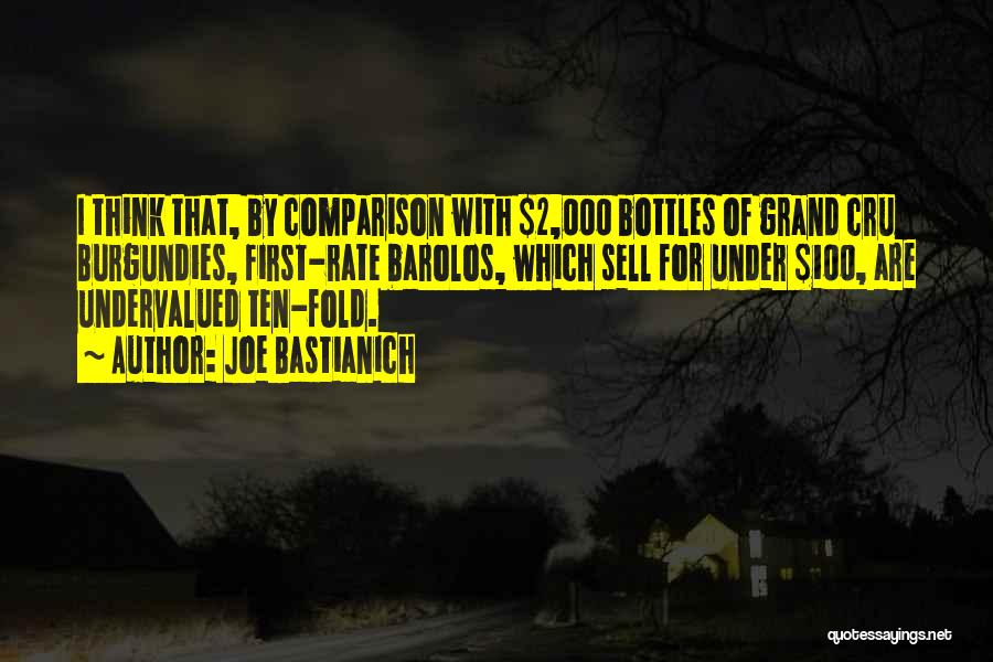 Joe Bastianich Quotes: I Think That, By Comparison With $2,000 Bottles Of Grand Cru Burgundies, First-rate Barolos, Which Sell For Under $100, Are