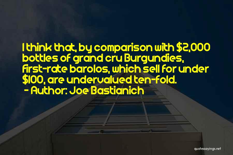 Joe Bastianich Quotes: I Think That, By Comparison With $2,000 Bottles Of Grand Cru Burgundies, First-rate Barolos, Which Sell For Under $100, Are